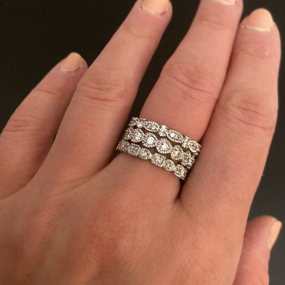 Silver plated rings